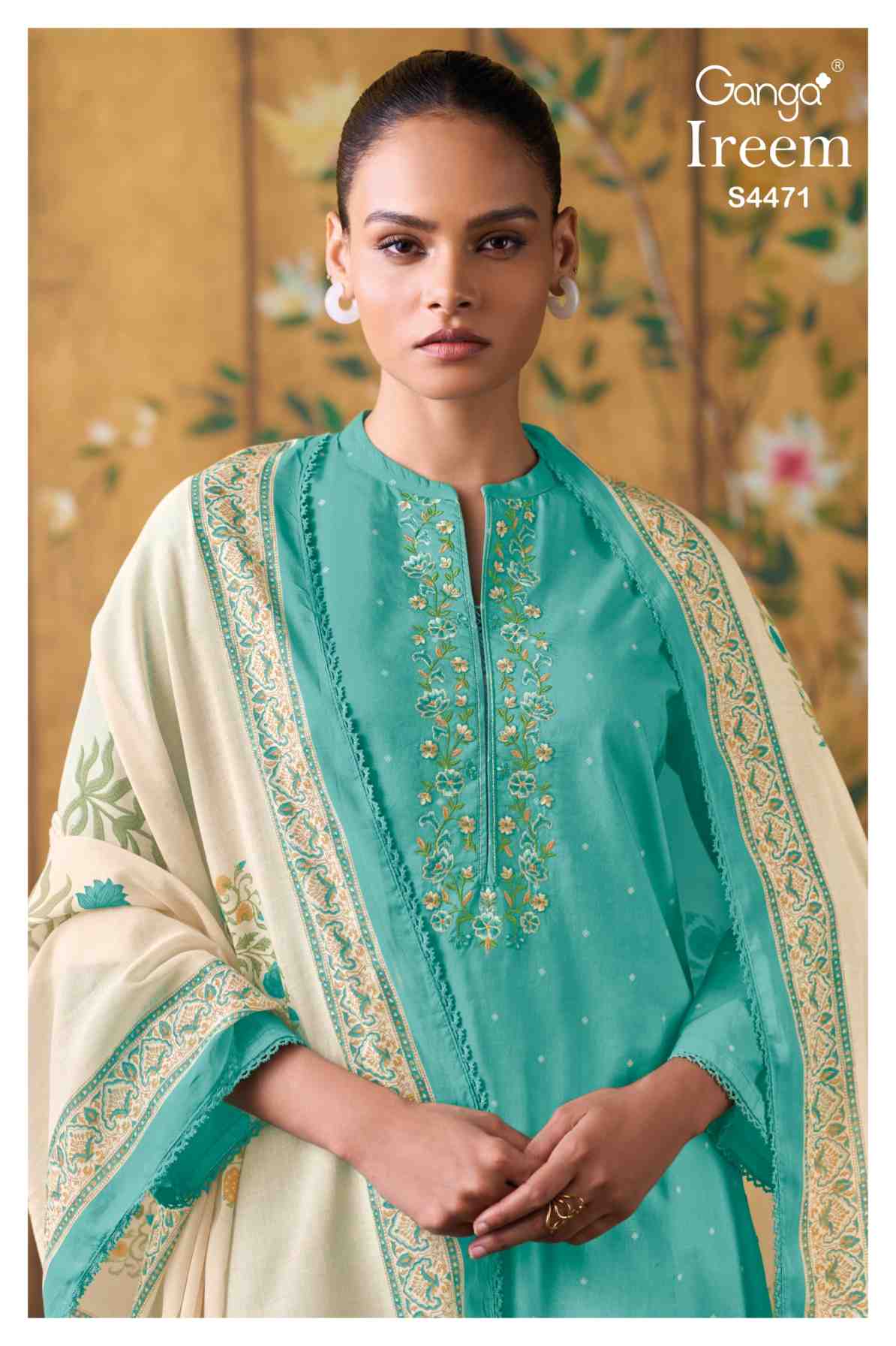 BUY GANGA SUITS ONLINE SALE GANGA IREEM S4471 CLOSEUP IMAGE