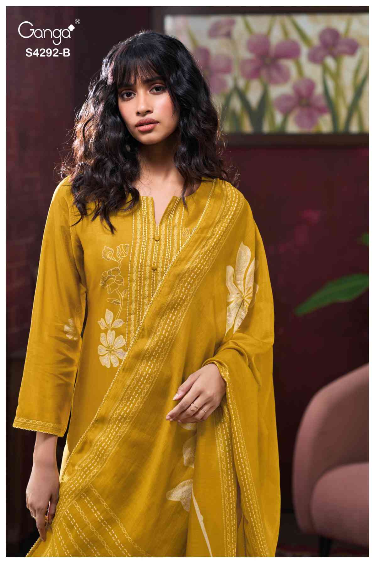 BUY GANGA SUITS ONLINE SALE GANGA JASLEEN S4292 PREMIUM SUIT