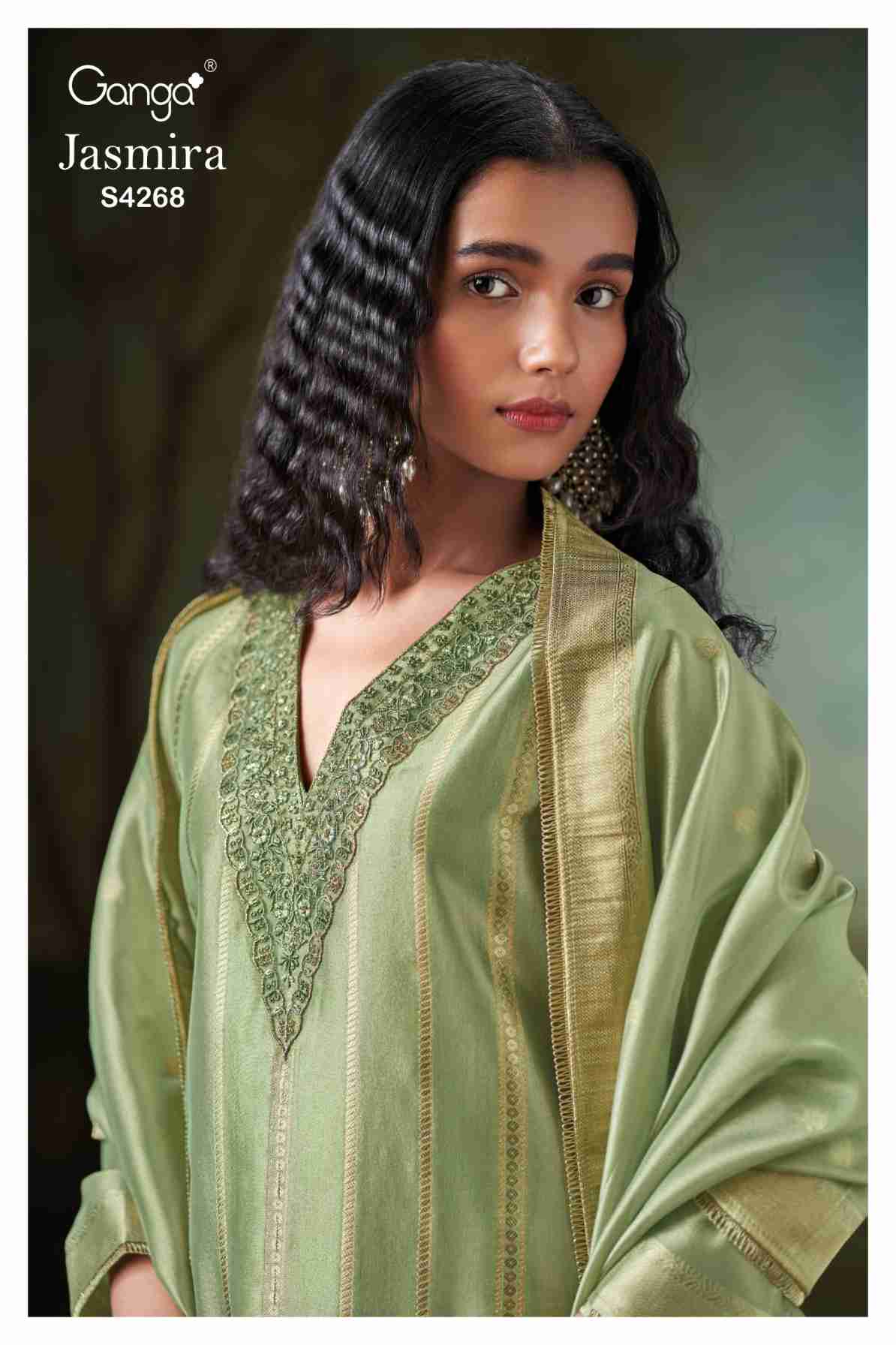 BUY GANGA SUITS ONLINE SALE GANGA JASMIRA S4268 FULL SET