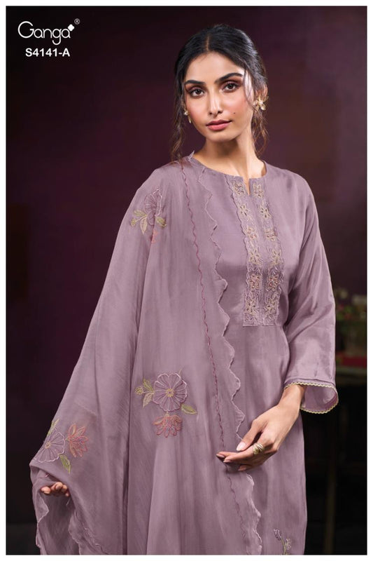 BUY GANGA FASHION SUITS GANGA JULIET S4141 FULL SET