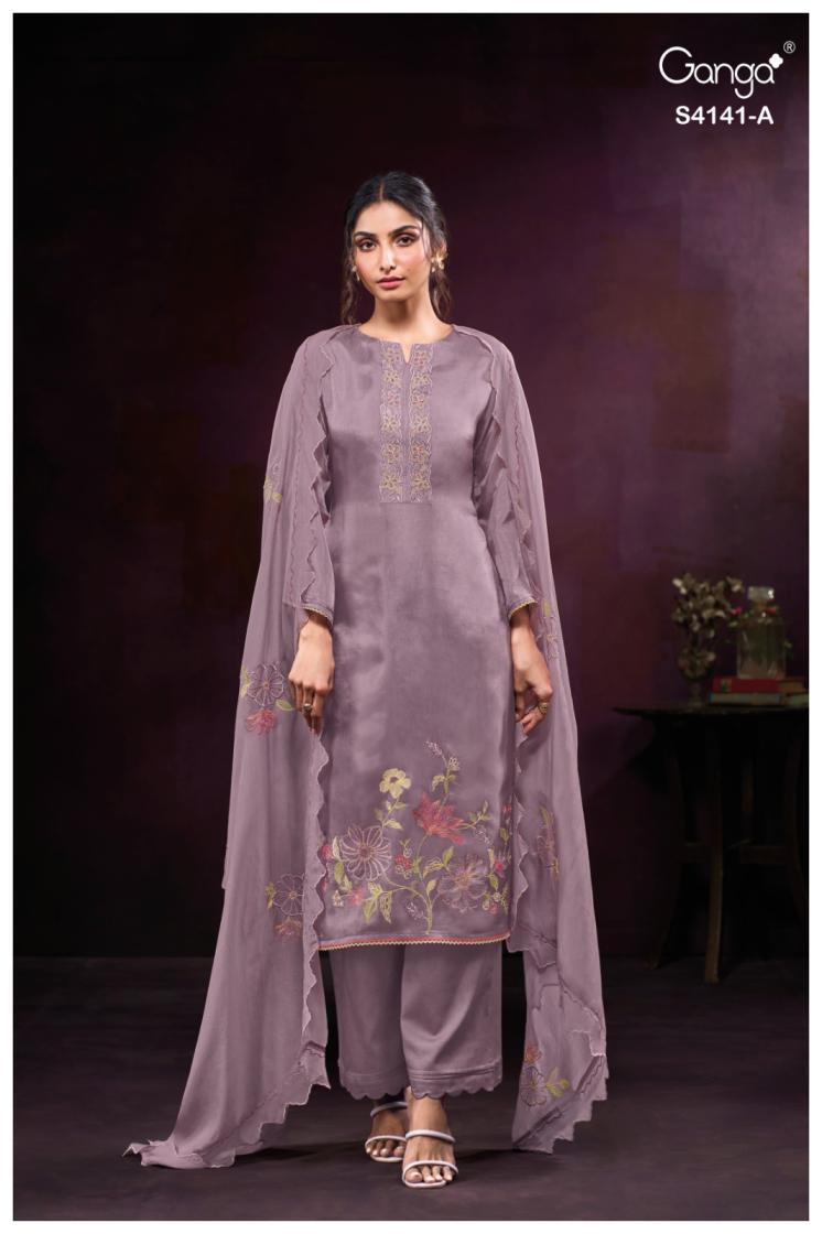 BUY GANGA FASHION SUITS GANGA JULIET S4141 TOP DESIGN
