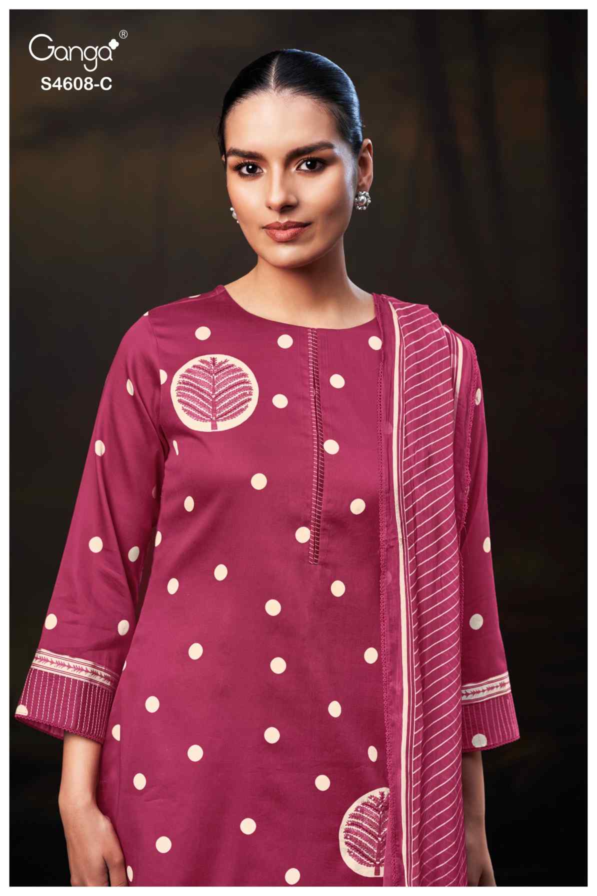 BUY GANGA SUITS ONLINE SALE GANGA JYLA S4608 FULL SET