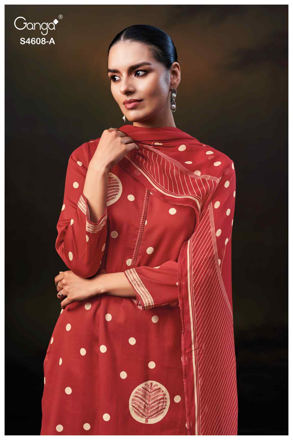 BUY GANGA SUITS ONLINE SALE GANGA JYLA S4608 TOP DESIGN