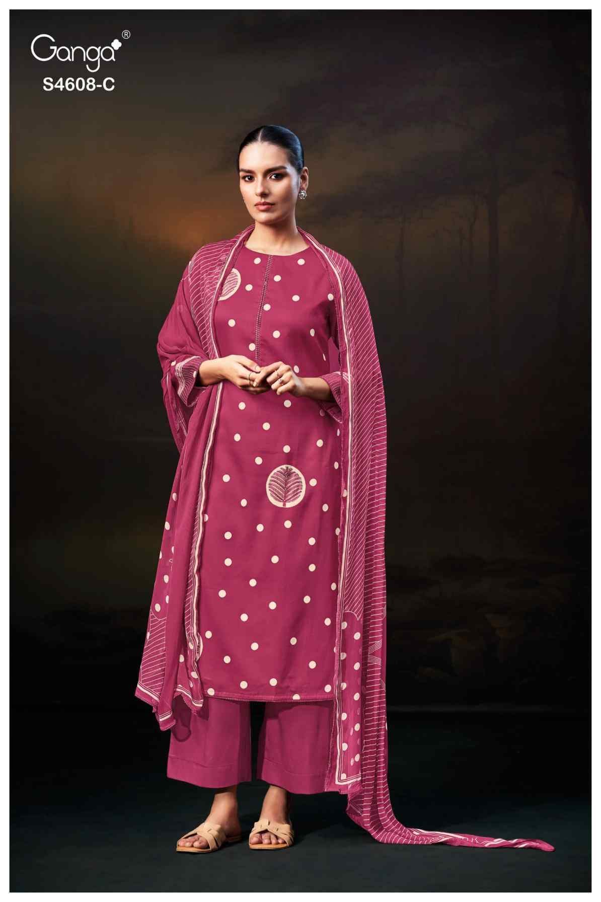 BUY GANGA SUITS ONLINE SALE GANGA JYLA S4608 PREMIUM SUIT