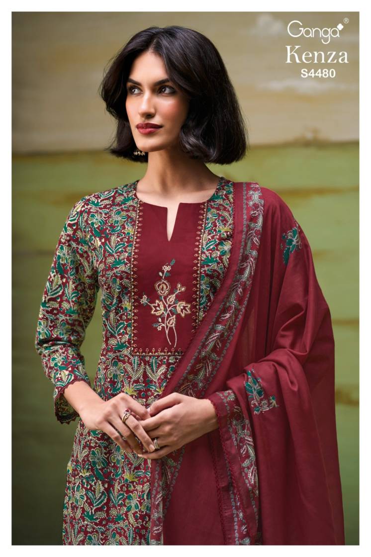 BUY GANGA SUITS ONLINE SALE GANGA KENZA S4480 TOP DESIGN