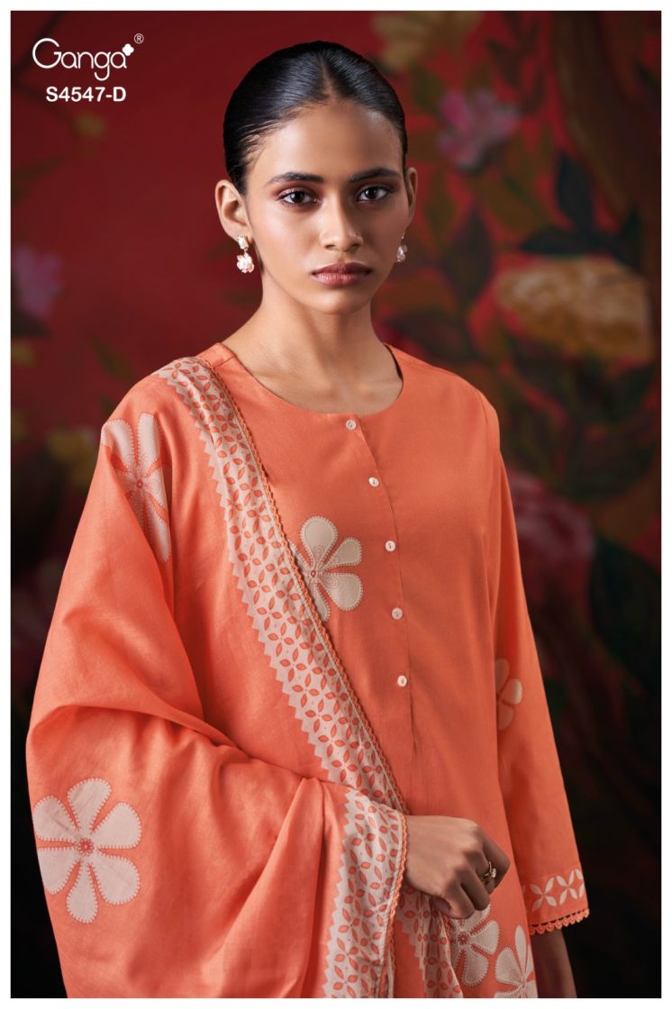 BUY GANGA SUITS ONLINE SALE GANGA KIVYA S4547 NEW CATALOGUE