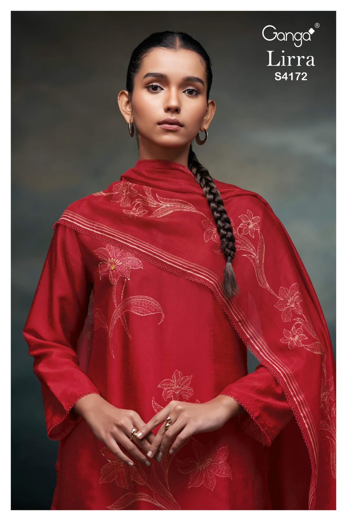 buy ganga lirra s4172 premium pure bemberg russian silk suit online