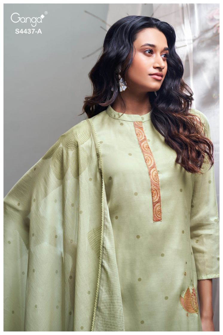BUY GANGA SUITS ONLINE SALE GANGA LYNAEL S4437 TOP DESIGN