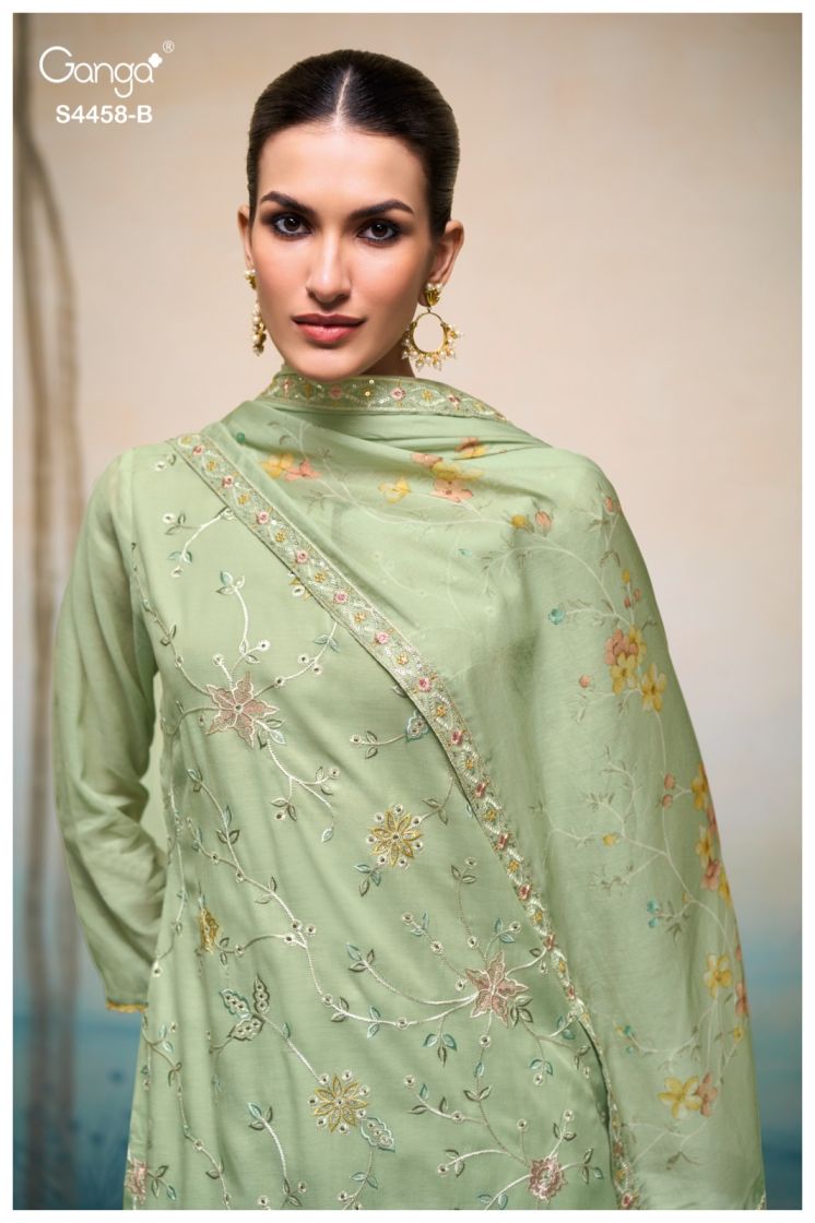 BUY GANGA SUITS ONLINE GANGA LYVARA S4458 TOP DESIGN