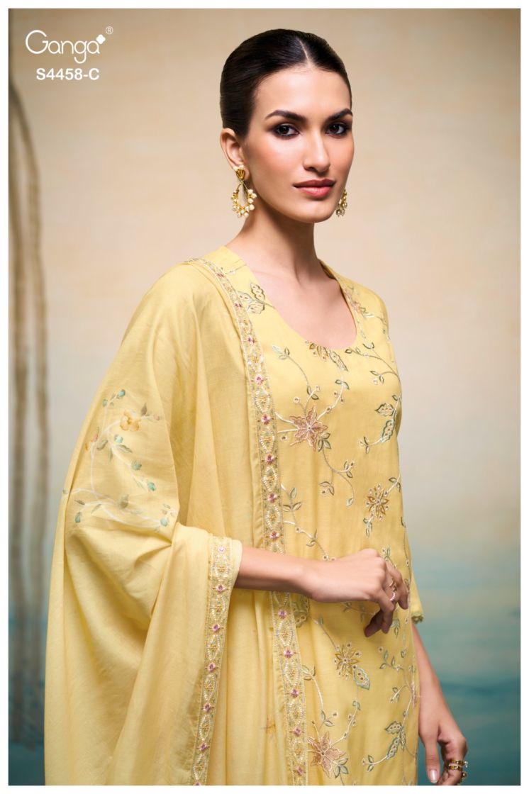 BUY GANGA SUITS ONLINE GANGA LYVARA S4458 PREMIUM SUIT