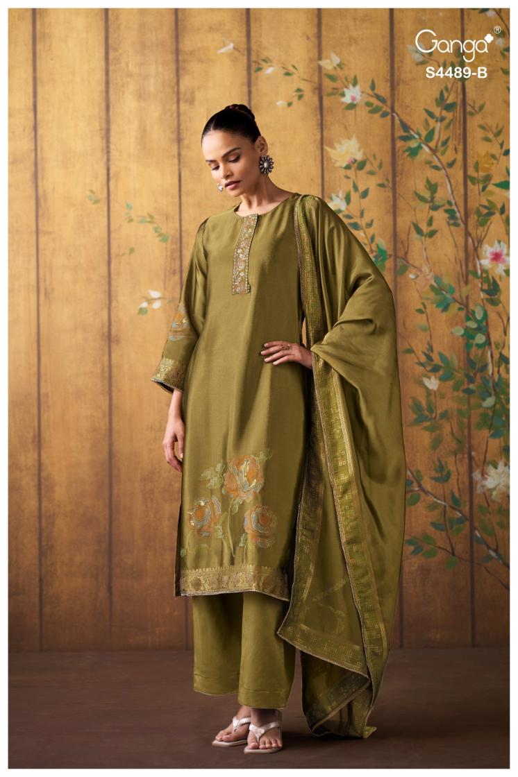 BUY GANGA SUITS GANGA MAHIYA S4489 FULL SET