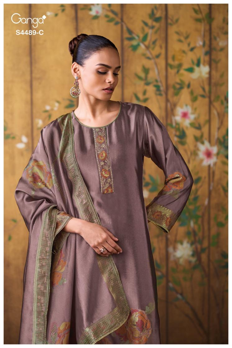 BUY GANGA SUITS GANGA MAHIYA S4489 PREMIUM SUIT