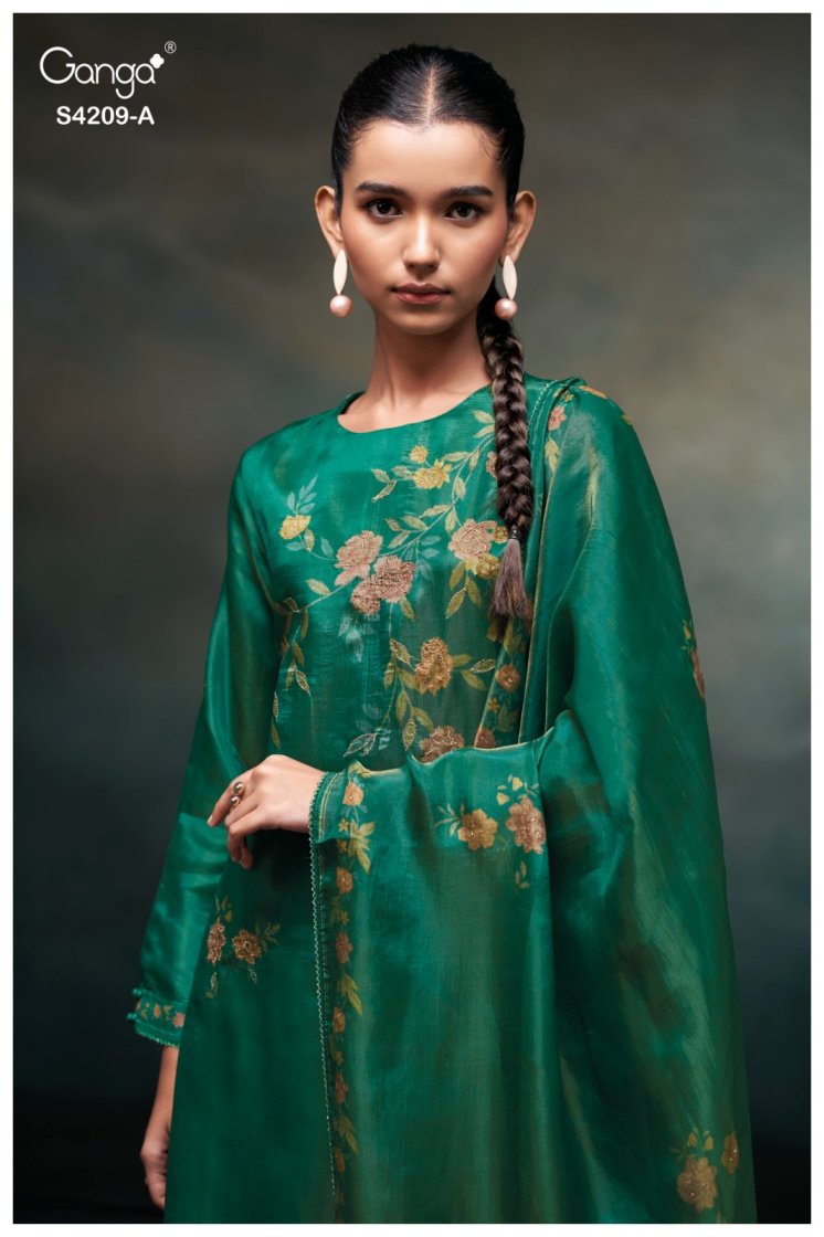 BUY GANGA SUITS ONLINE GANGA MARISA S4209 TOP DESIGN