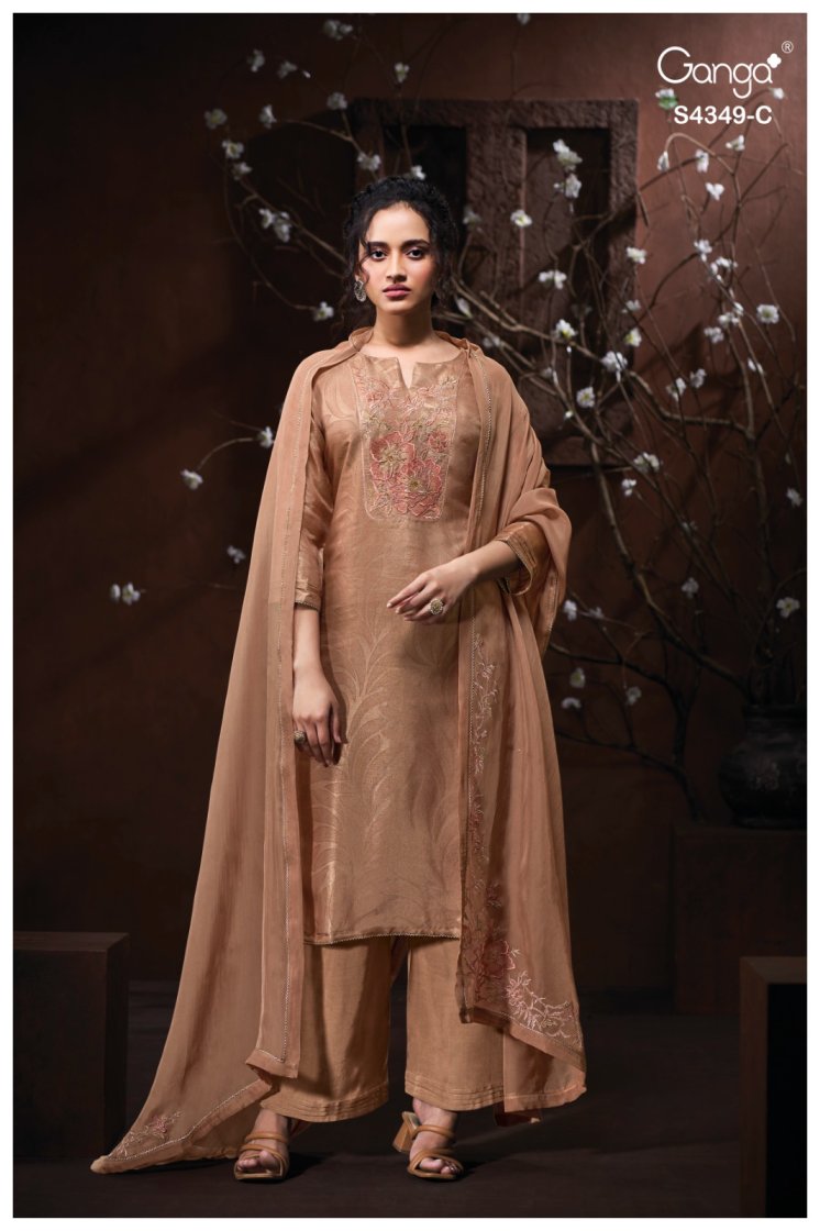 BUY GANGA SUITS ONLINE GANGA MIYARA S4349 FULL SET