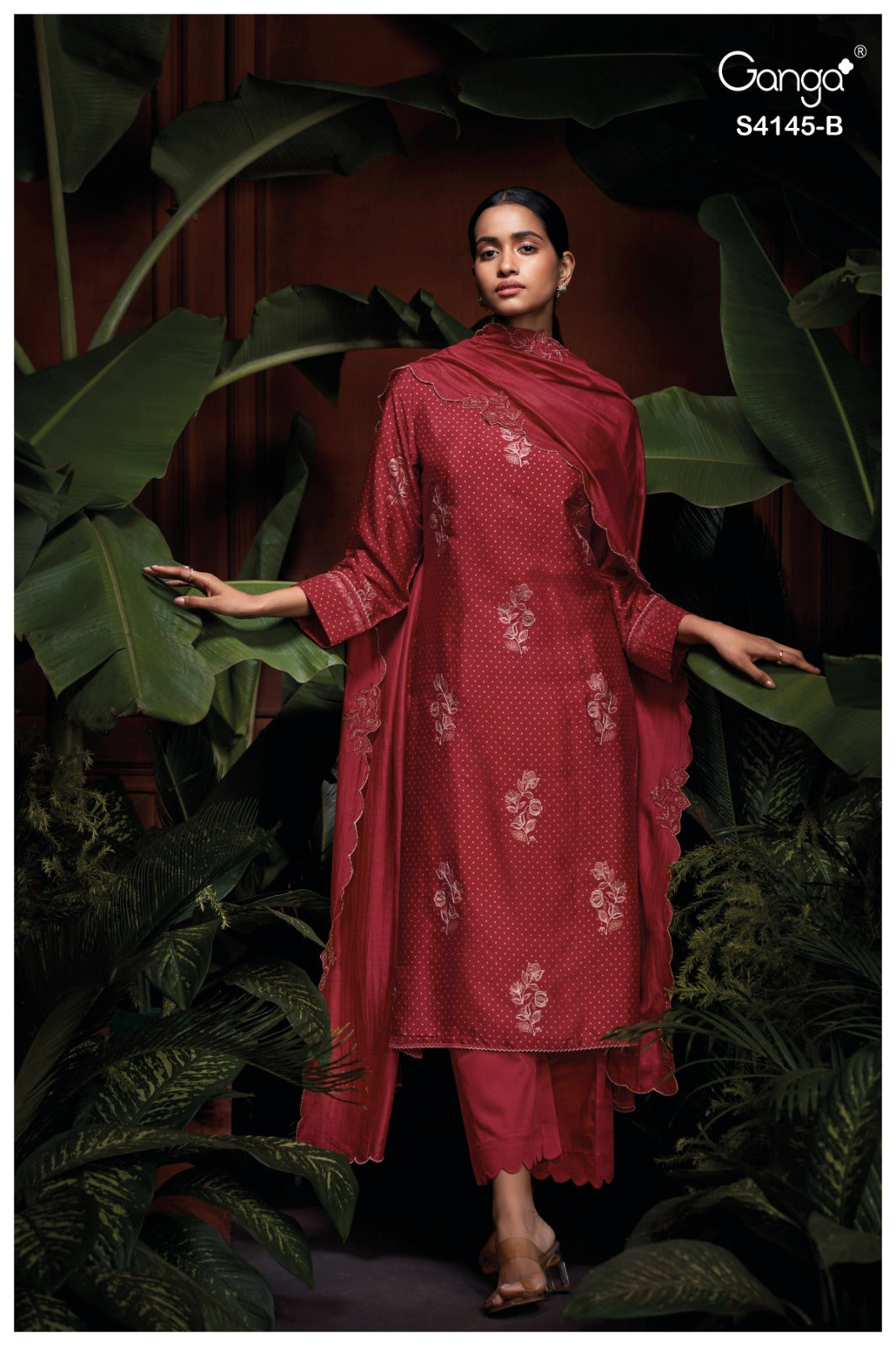 BUY GANGA SUITS ONLINE GANGA NARIAH S4145 FRONT VIEW