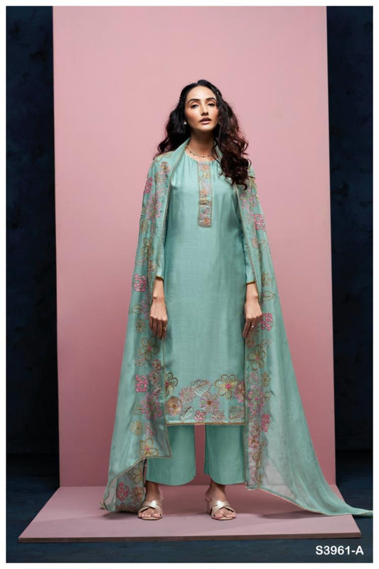 BUY GANGA NAZILA S3961 SUITS ONLINE ON SALE WITH PRICE FROM BRAND GANGA FASHIONS AT WHOLESALE RATE. 