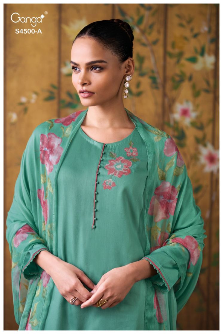 BUY GANGA SUITS GANGA NEYLIN S4500 TOP DESIGN