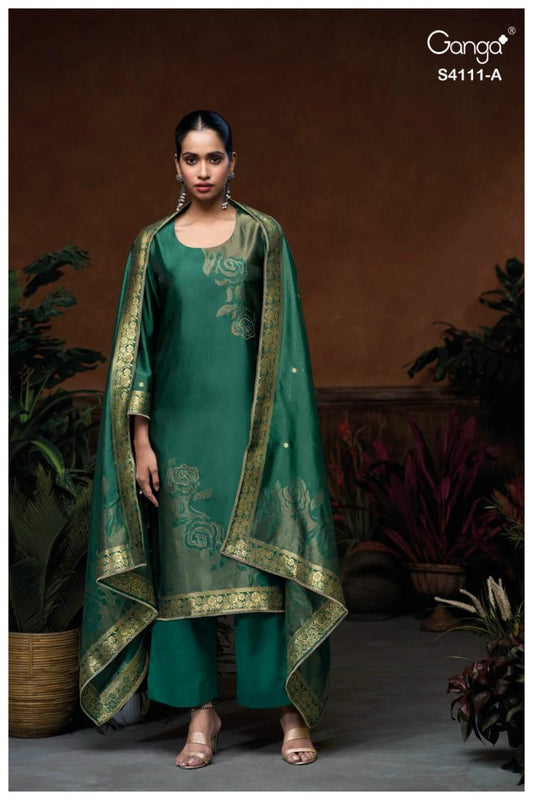 BUY GANGA SUITS WITH PRICE GANGA NIRAYA S4111 FRONT VIEW