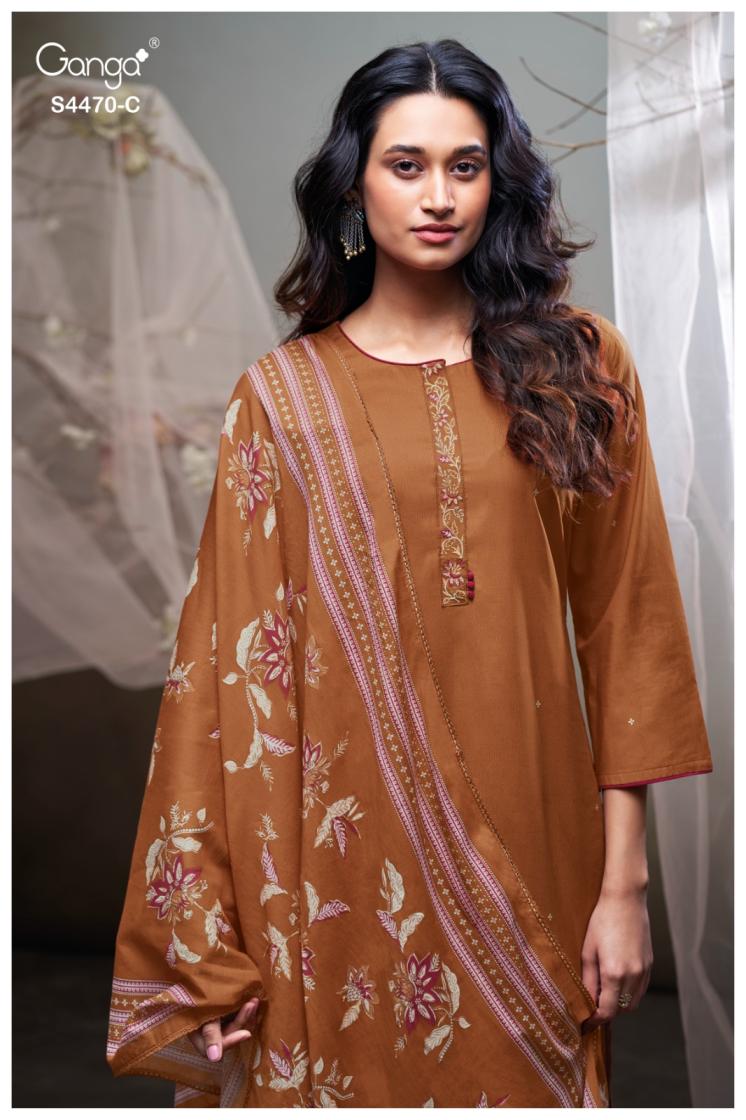 BUY GANGA SUITS ONLINE GANGA NIREZA S4470 TOP DESIGN