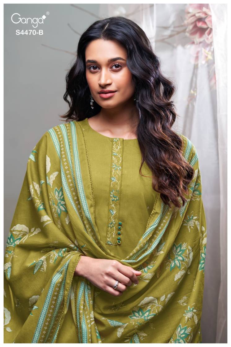 BUY GANGA SUITS ONLINE GANGA NIREZA S4470 BACK VIEW