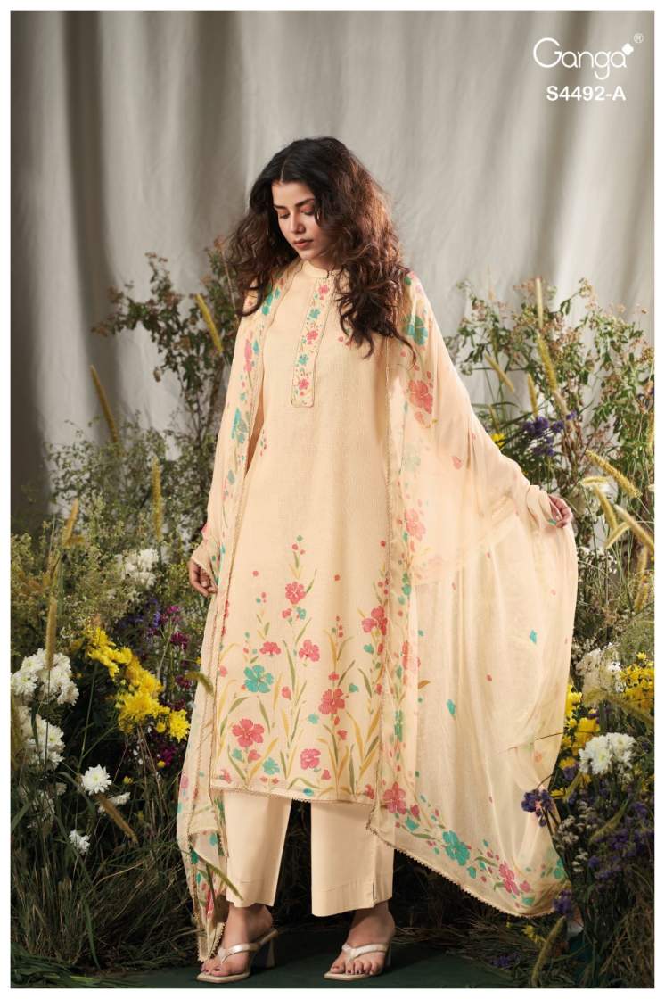 BUY GANGA SUITS ONLINE GANGA NOLYA S4492 FRONT VIEW