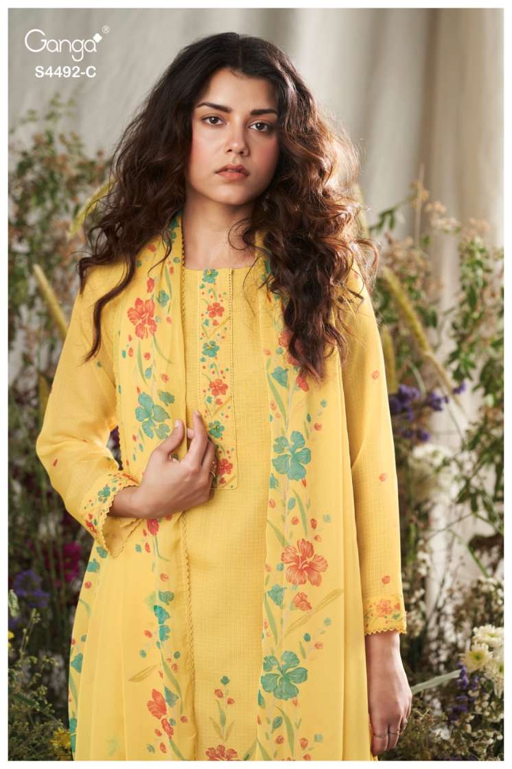 BUY GANGA SUITS ONLINE GANGA NOLYA S4492 TOP DESIGN