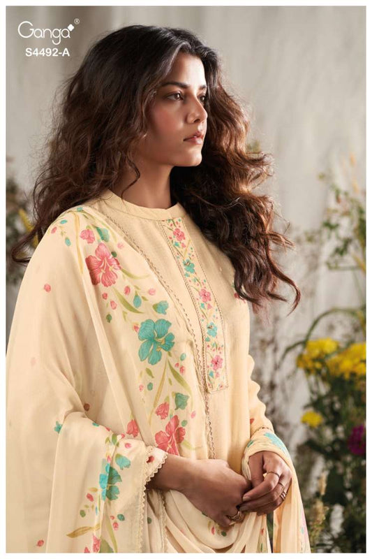 BUY GANGA SUITS ONLINE GANGA NOLYA S4492 BACK VIEW