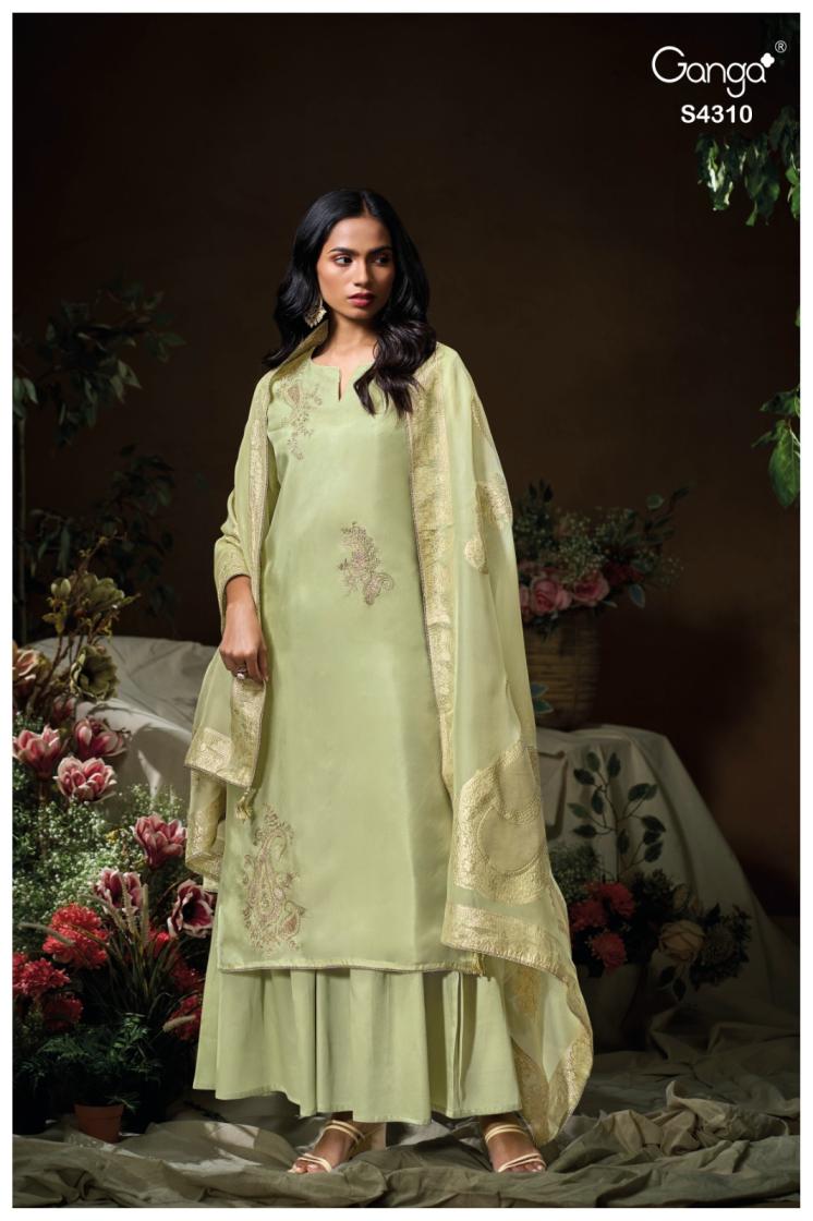 BUY GANGA SUITS WITH PRICE GANGA NYSARA S4310 FULL SET