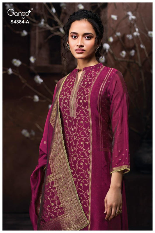 BUY GANGA SUITS GANGA OSHEA S4384 FRONT VIEW