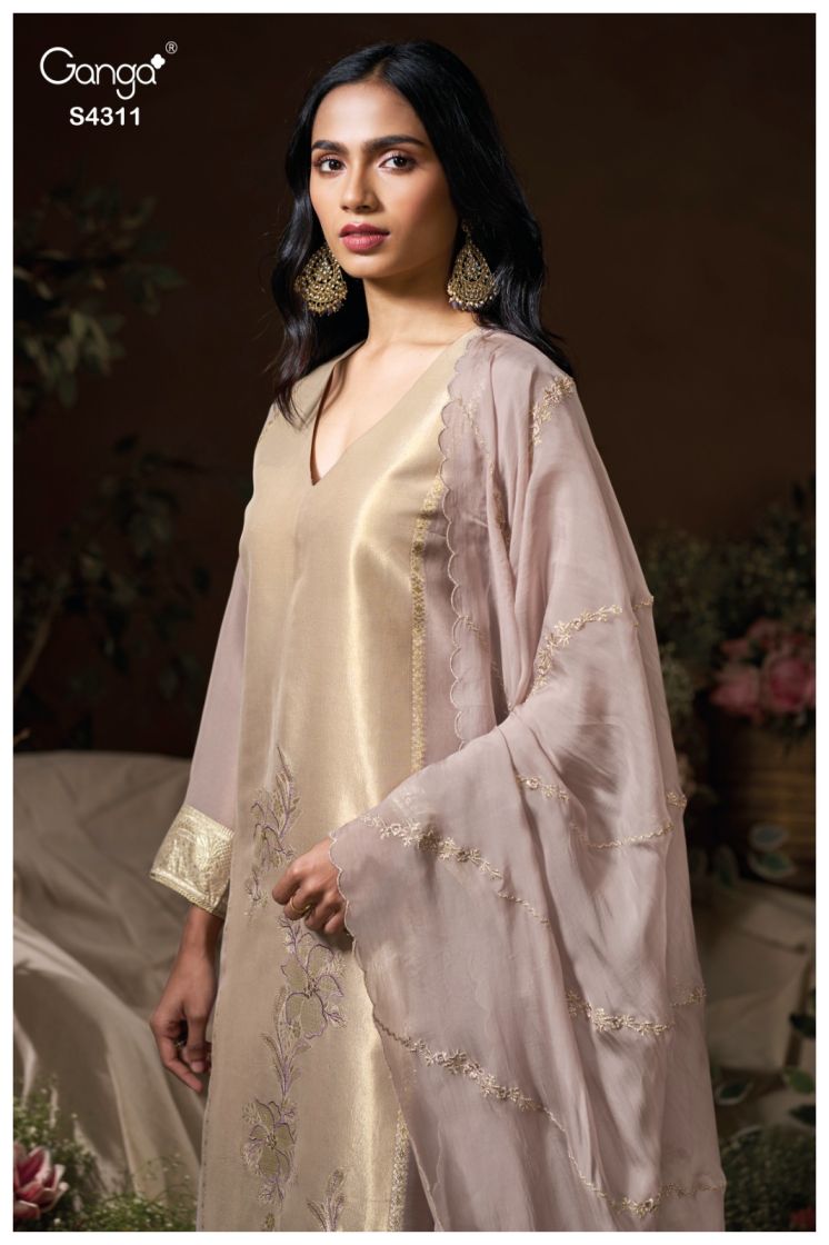 BUY GANGA SUITS ONLINE GANGA OSYRA S4311 FRONT VIEW