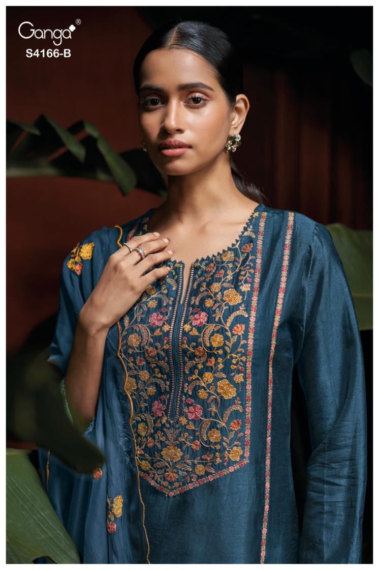BUY GANGA SUITS GANGA OVIRA S4166 PREMIUM SUIT