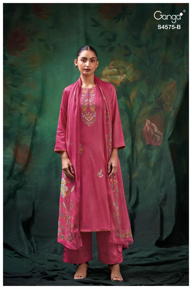 BUY GANGA SUITS GANGA PALOMA S4575 FRONT VIEW