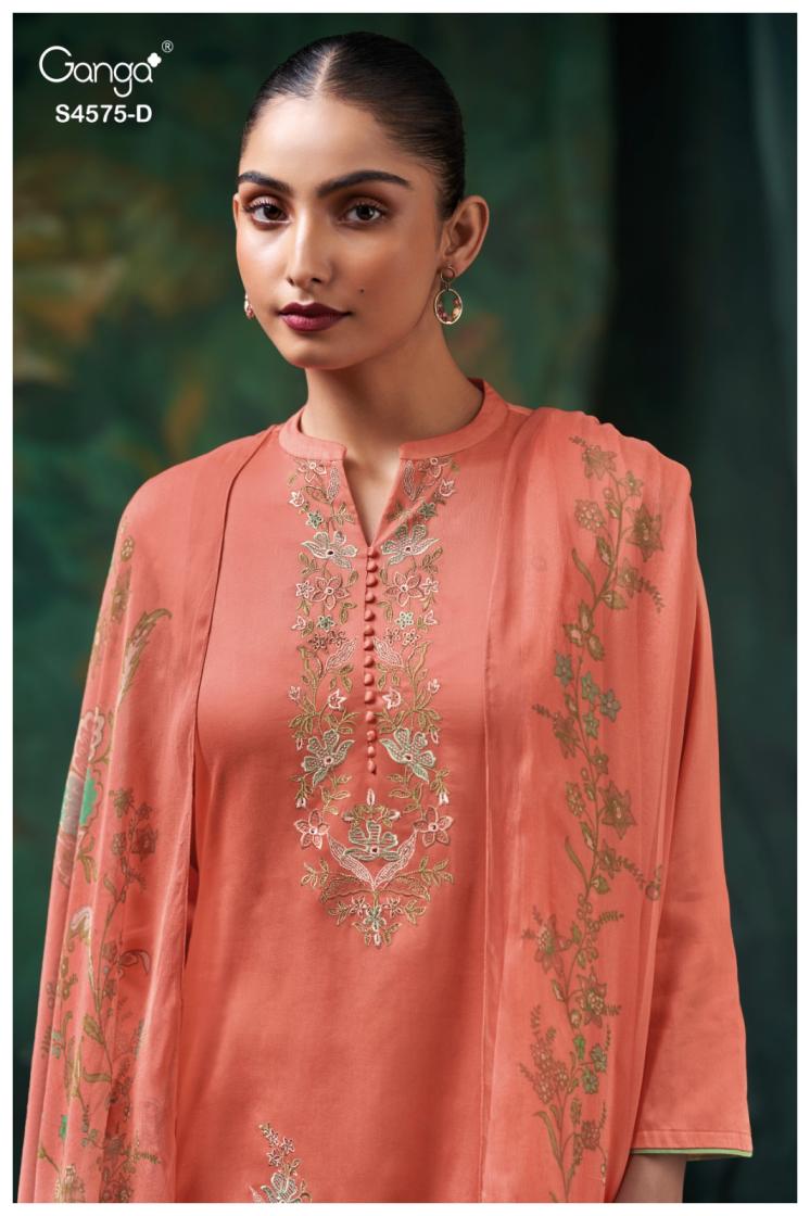 BUY GANGA SUITS GANGA PALOMA S4575 TOP DESIGN
