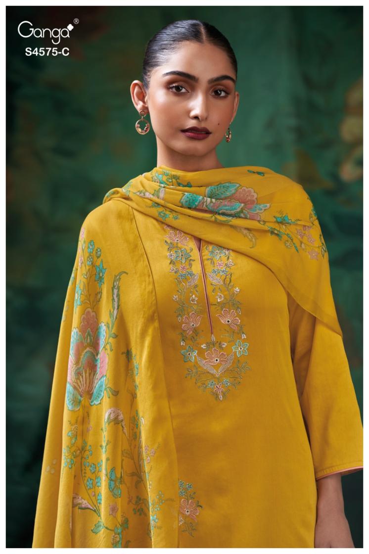 BUY GANGA SUITS GANGA PALOMA S4575 PREMIUM SUIT