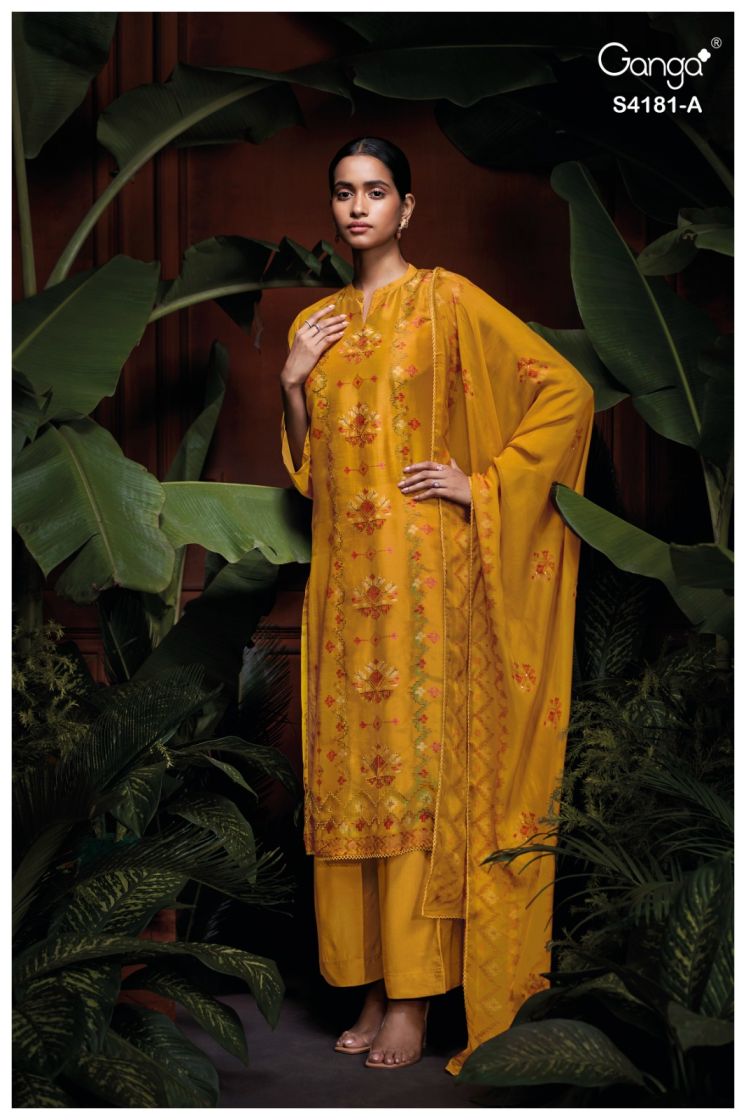 BUY GANGA SUITS ONLINE SALE GANGA PRIELLE S4181 BACK VIEW