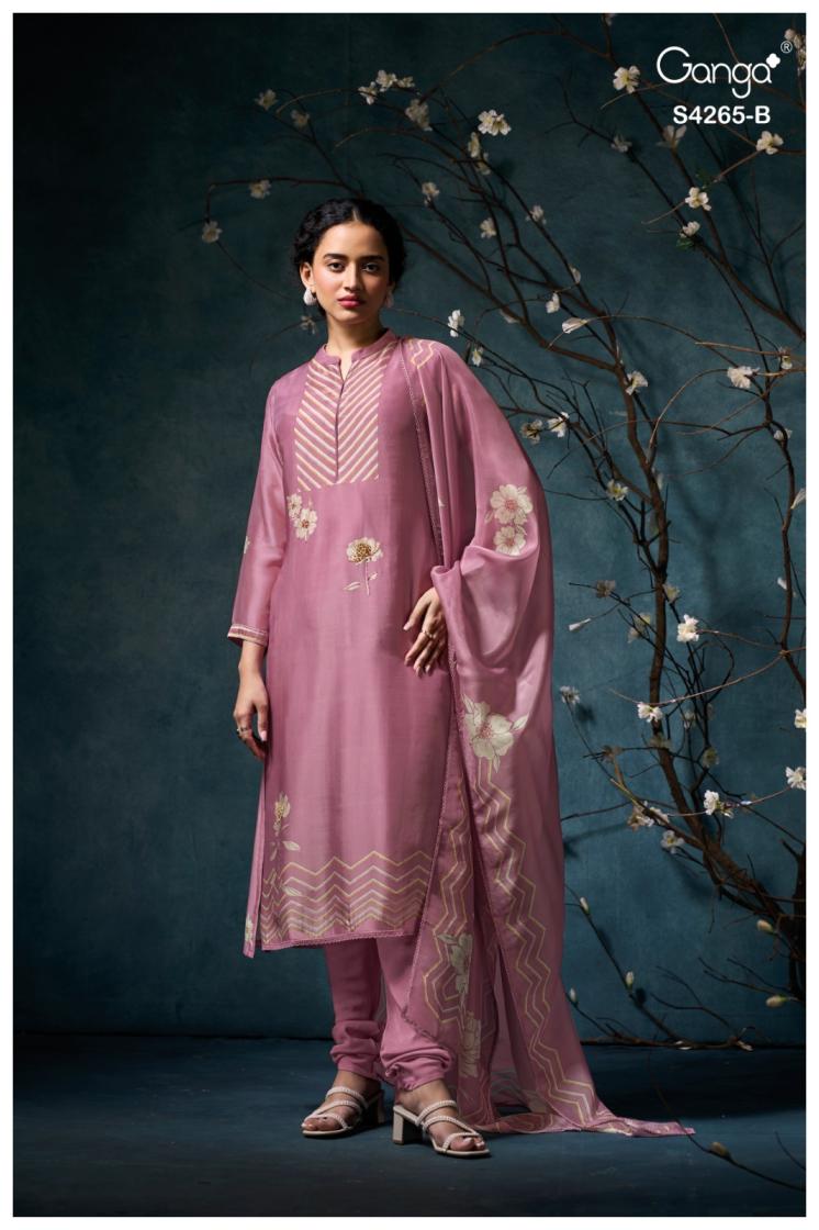 BUY GANGA SUITS SINGLE PIECE GANGA PRISELLE S4265 FULL SET
