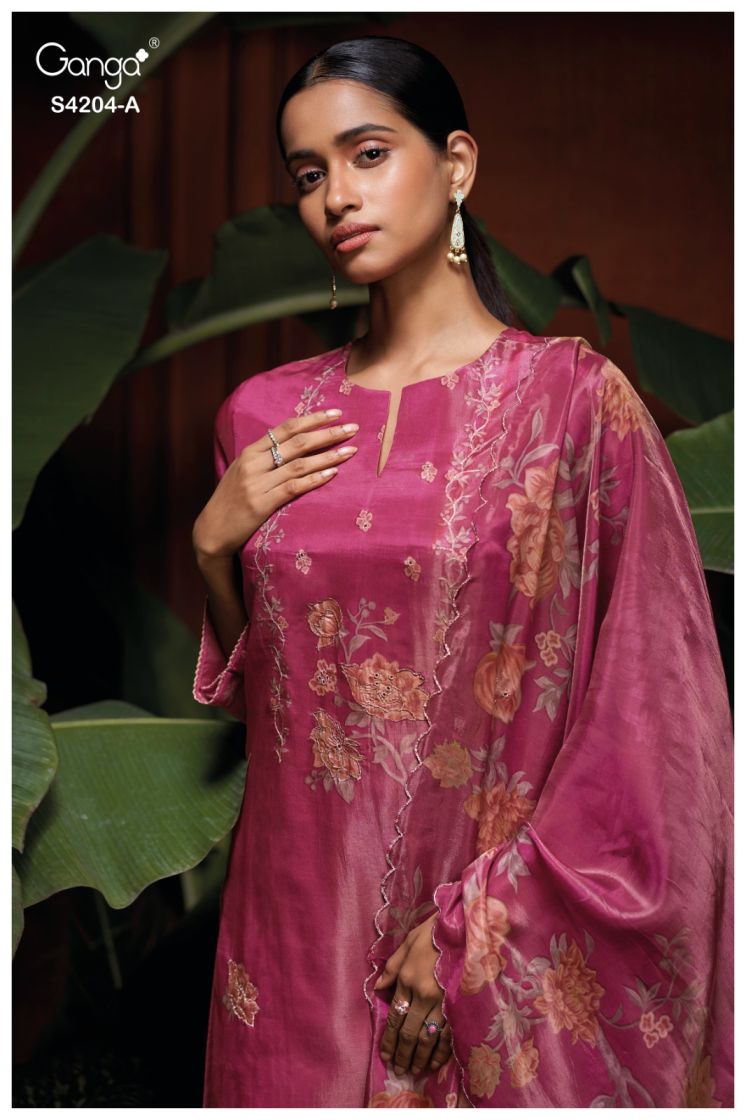 BUY GANGA SUITS SINGLE PIECE GANGA RIVA S4202 FULL SET