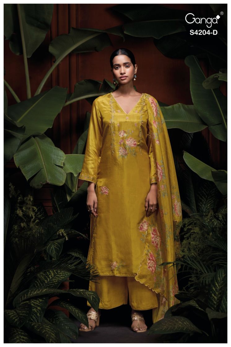 BUY GANGA SUITS SINGLE PIECE GANGA RIVA S4202 TOP DESIGN