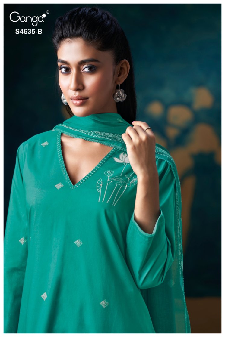 BUY GANGA SUITS ONLINE GANGA RIVRA S4635 TOP DESIGN