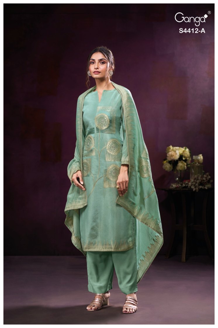 BUY GANGA SUITS ONLINE WITH PRICE GANGA RIYARA S4412 FRONT VIEW