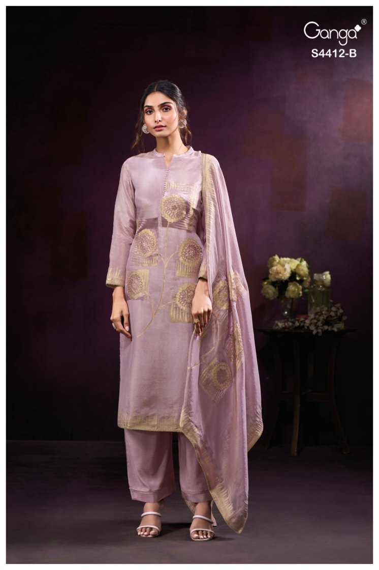 BUY GANGA SUITS ONLINE WITH PRICE GANGA RIYARA S4412 FULL SET