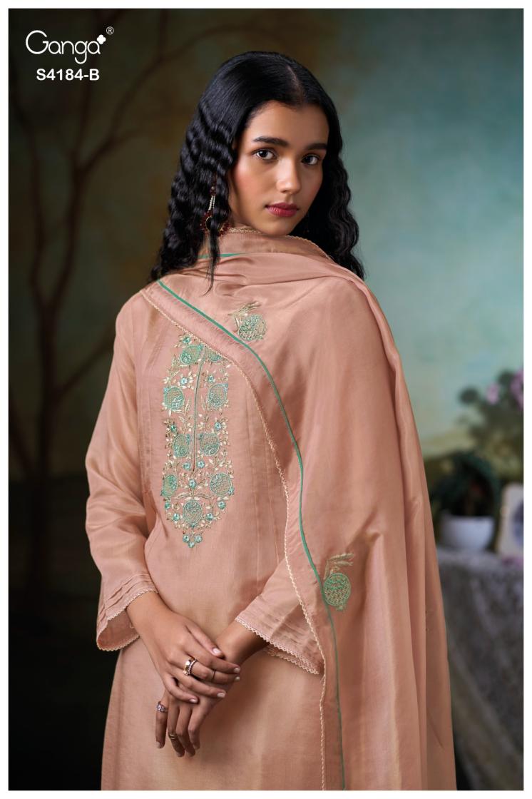 BUY GANGA FASHION SUITS SINGLE PIECE GANGA ROSIE S4184 TOP DESIGN