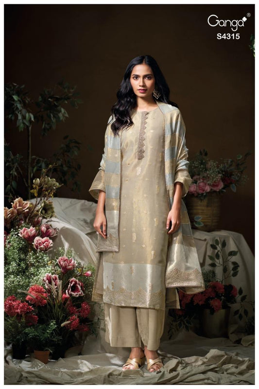 BUY GANGA SUITS ONLINE GANGA SAIRA S4315 FULL SET
