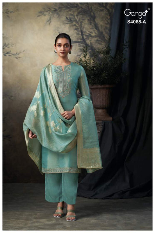 buy ganga taapsee s4068 premium pure bemberg silk suit online