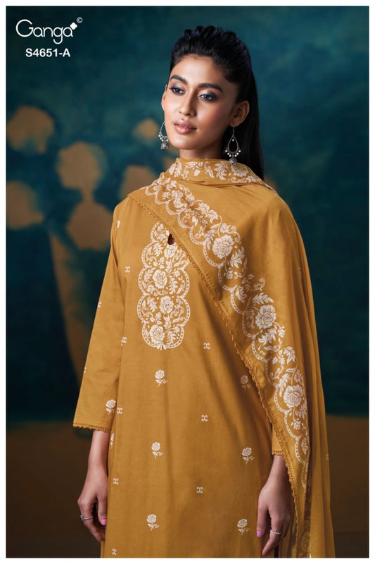 BUY GANGA SUITS ONLINE GANGA TOSHA S4651 PREMIUM SUIT
