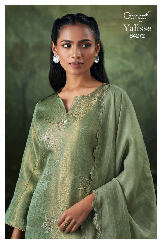 BUY GANGA SUITS ONLINE SALE GANGA YALISSE S4272 FULL SET