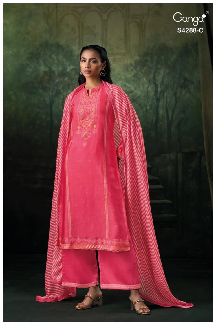 BUY GANGA SUITS WITH PRICE GANGA ZAMIRA S4288 PREMIUM SUIT