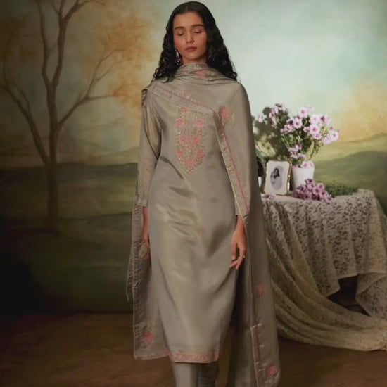 BUY GANGA FASHION SUITS SINGLE PIECE GANGA ROSIE S4184 PREMIUM SUIT VIDEO