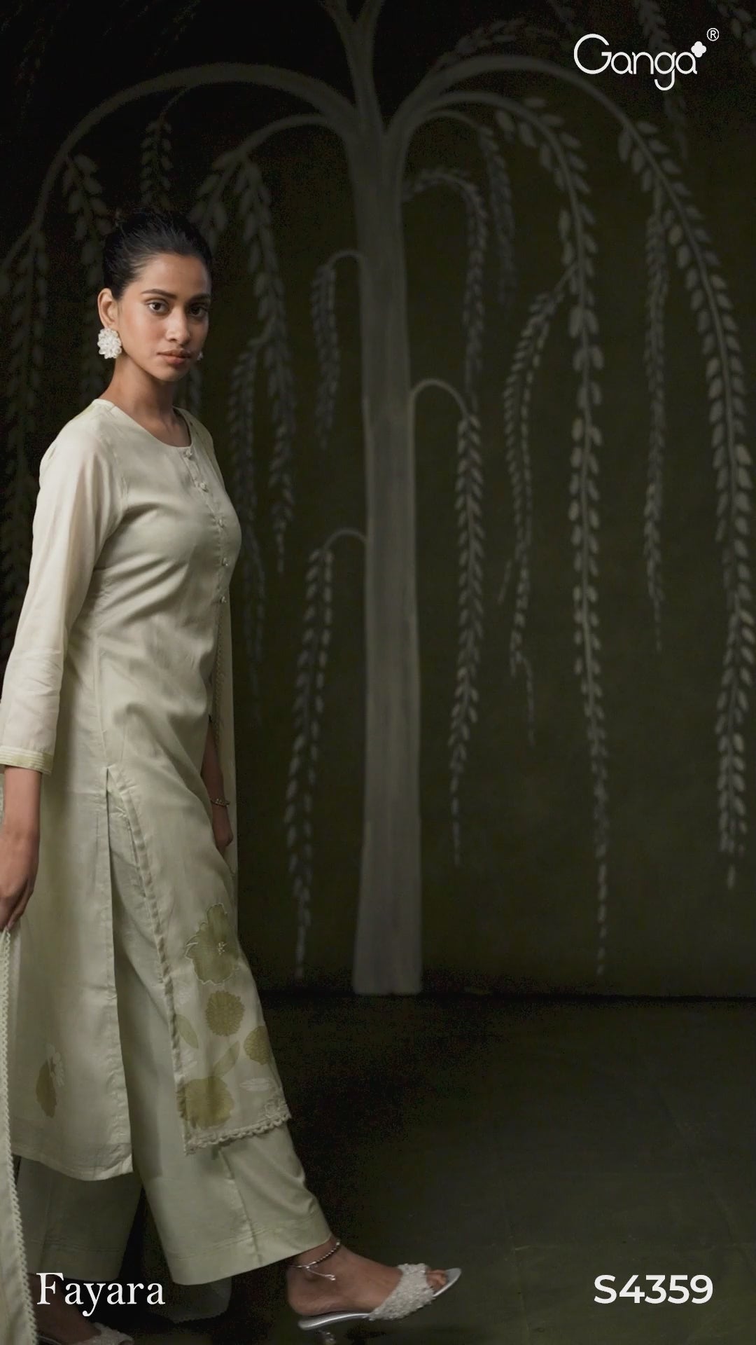 BUY GANGA SUITS SINGLE PIECE GANGA FAYARA S4359 LATEST DESIGN VIDEO