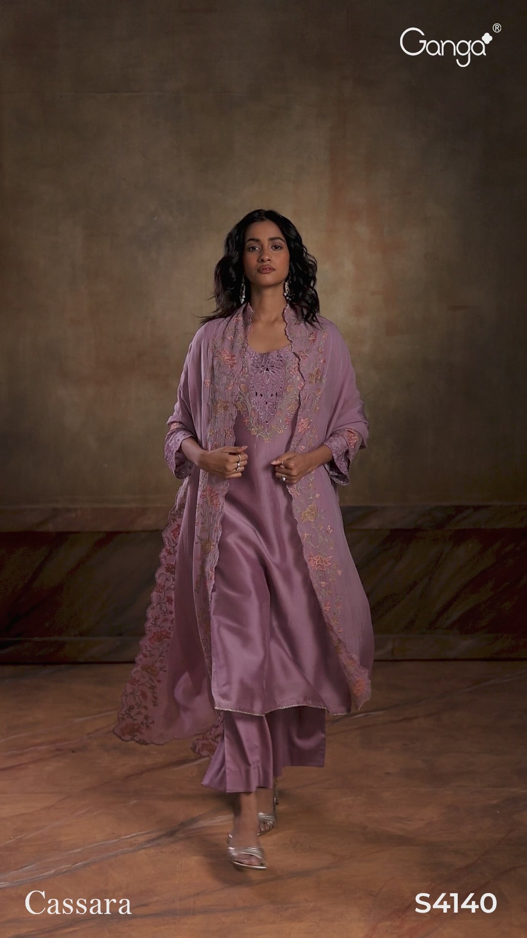 BUY GANGA SUITS ONLINE WITH PRICE GANGA CASSARA S4140 TOP DESIGN VIDEO